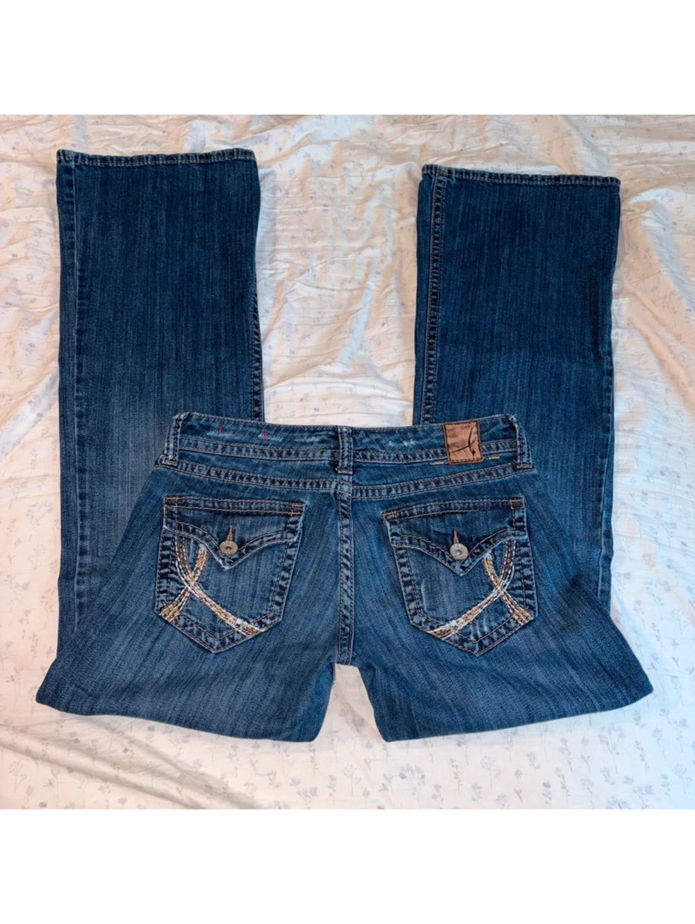 IT Jeans low rise Y2K button pocket flared jeans